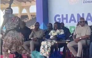 Moment Mahama Directed Security To Allow Cultural Dancer To Perform At AgroTech Fair