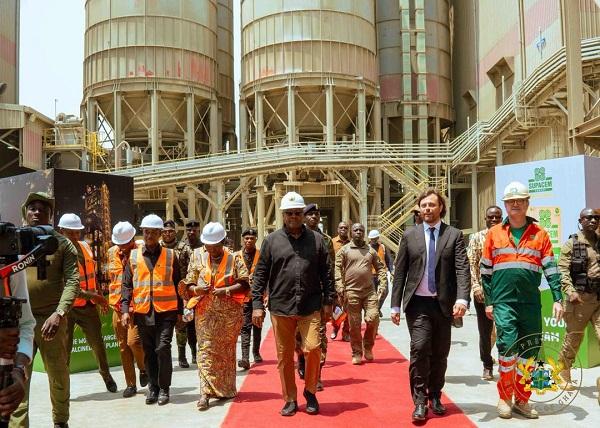 President Mahama Commissions World’s Largest Calcined Clay Cement Plant in Tema