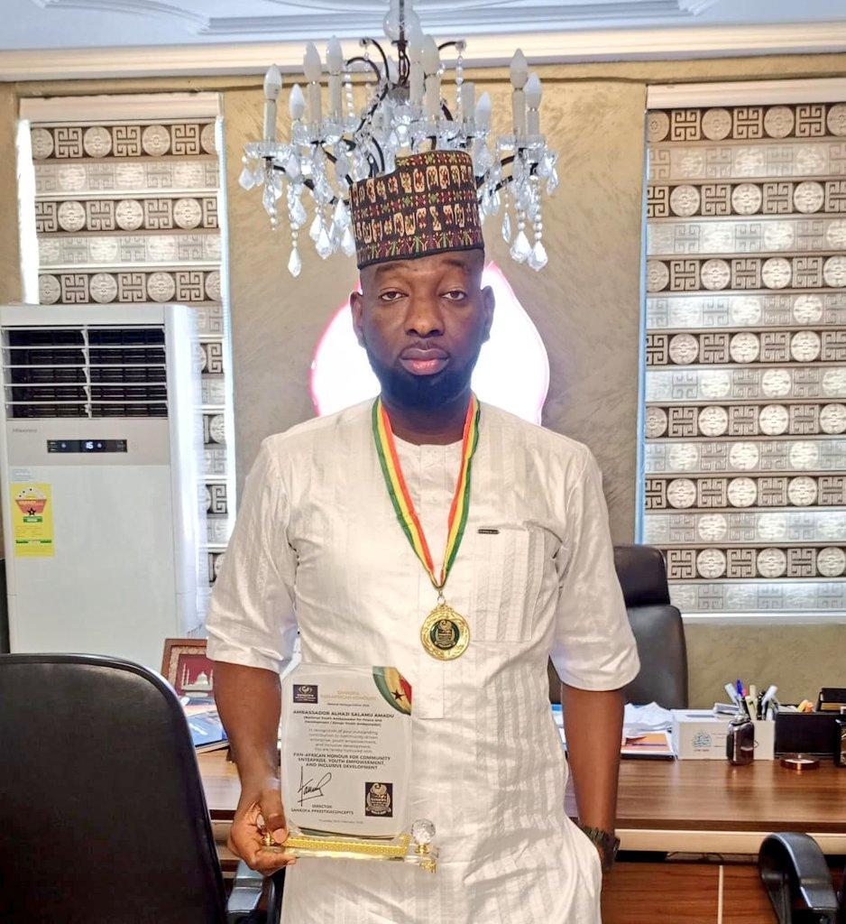 Sankofa Pan-African Honours Ambassador Alhaji Salamu Amadu at National Heritage Edition 2026