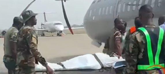 SAD VIDEO: Stampede Victim From Kumasi Military Recruitment Airlifted to Accra for Emergency Treatment
