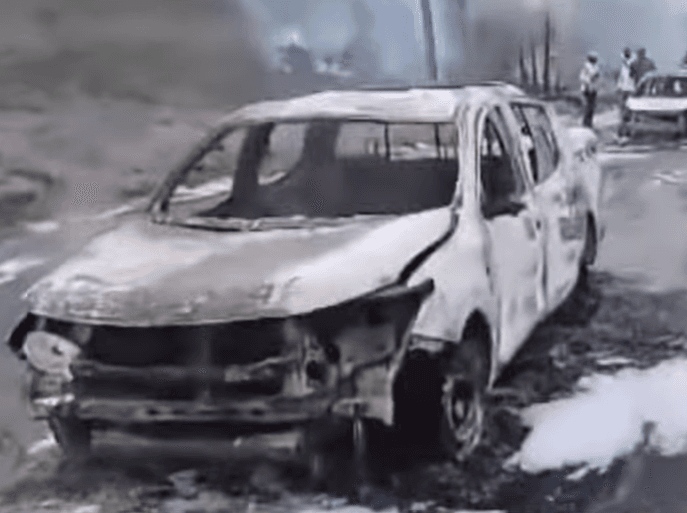 Fuel Tanker Catches Fire After Accident on Nsawam–Accra Highway