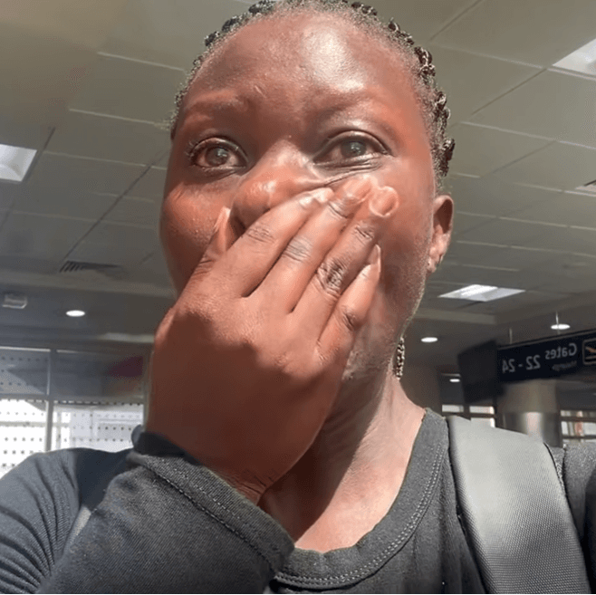 WATCH: Ghanaian Female Travel Creator Efyakimora Breaks Down After Losing Camera at Nairobi Airport