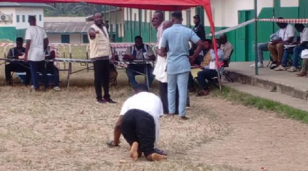 Physically Challenged Delegate Shows Incredible Determination in NPP Primary