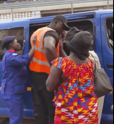 WATCH: Kumasi Bus Driver, Conductor Clash With Taskforce Over Fare Hike