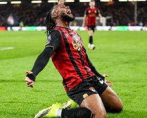 WATCH: Antoine Semenyo Scores Decisive Goal as Bournemouth Edge Past Tottenham